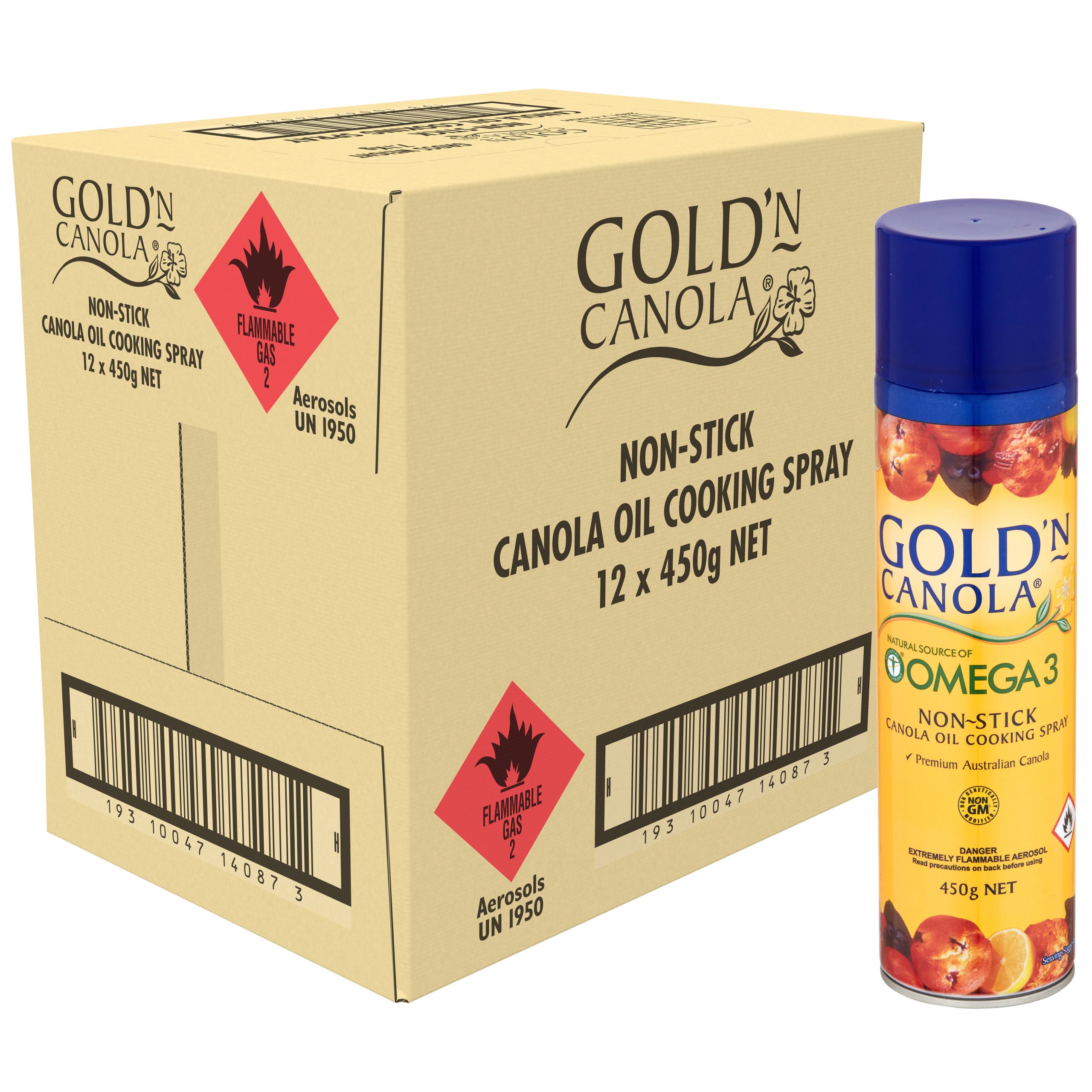 Gold’N Canola Oil Cooking Spray 12 x 450g product photo