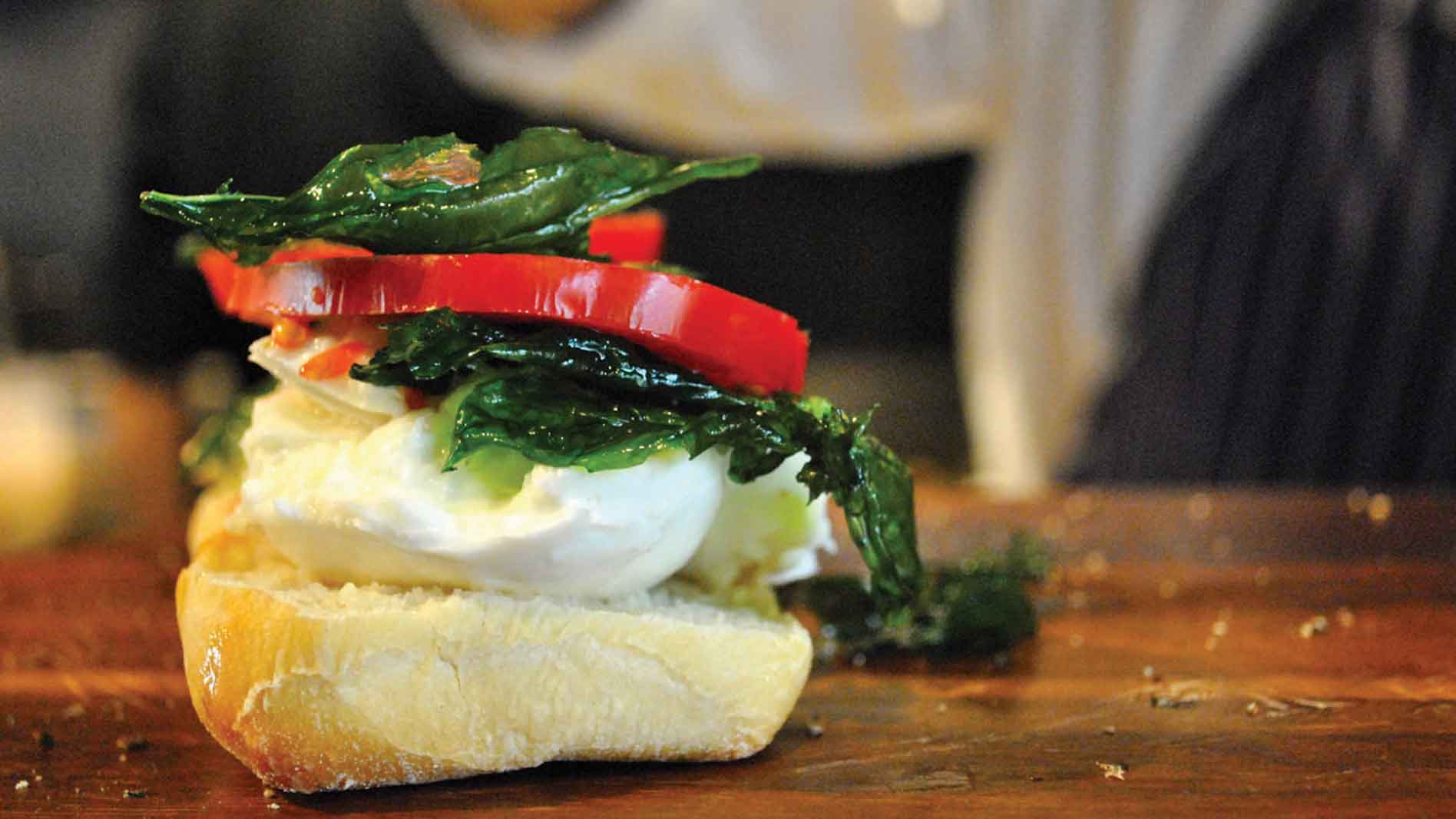 Insalate Caprese Open Sandwich Recipe