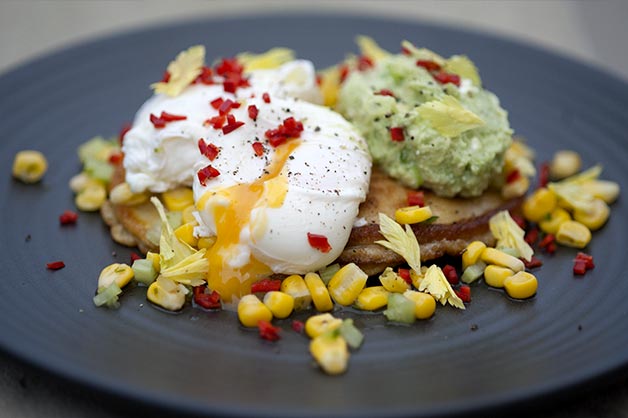 Image 8 - Potato and Spring Onion Pancake, with Avocado