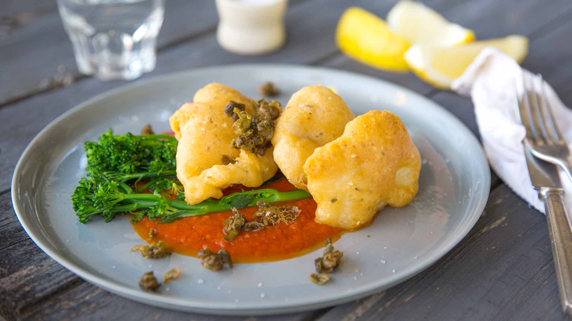 Golden Battered Snapper Fillet