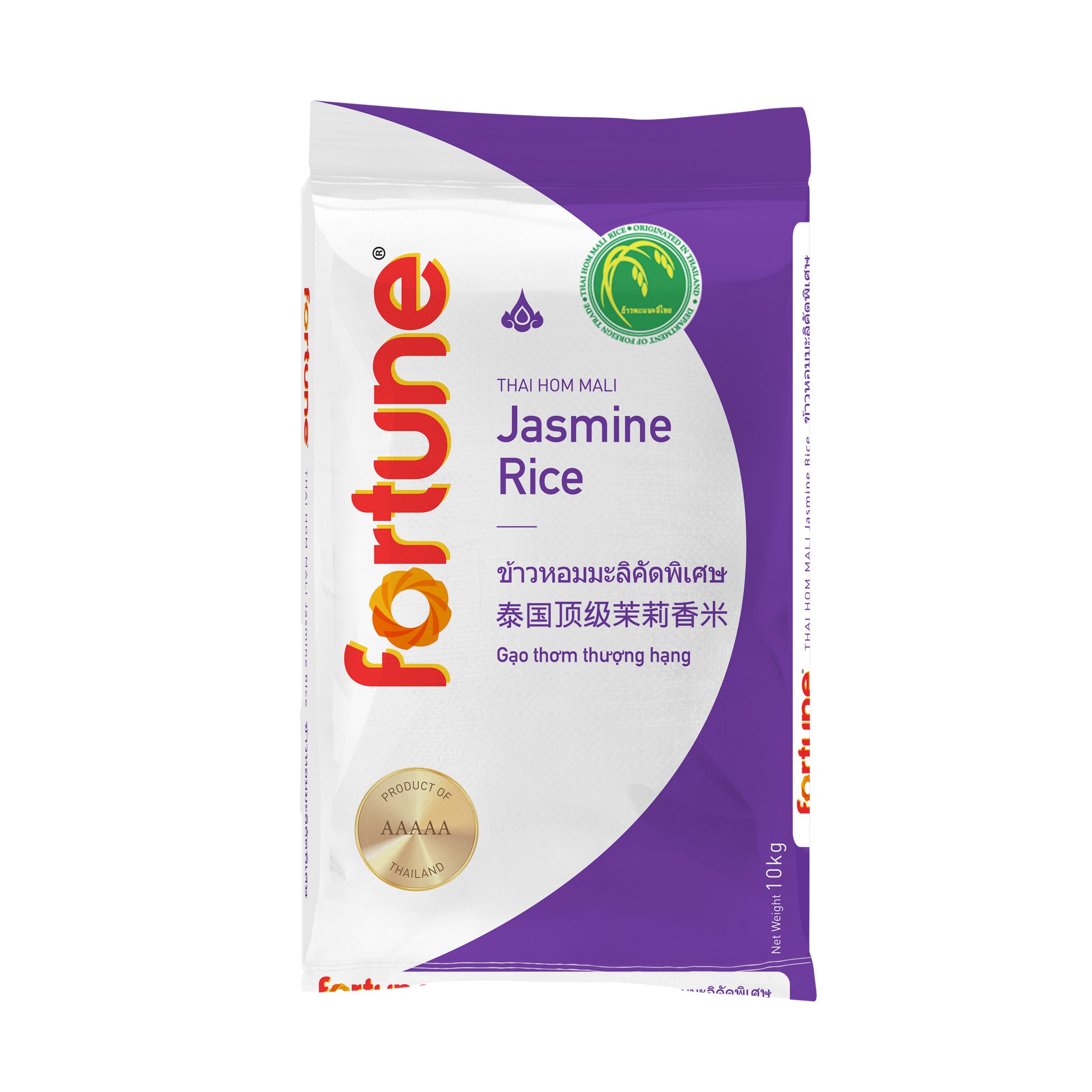 GOO13792 Fortune Branded Collateral (Renders) Jasmine Rice 10kg Final