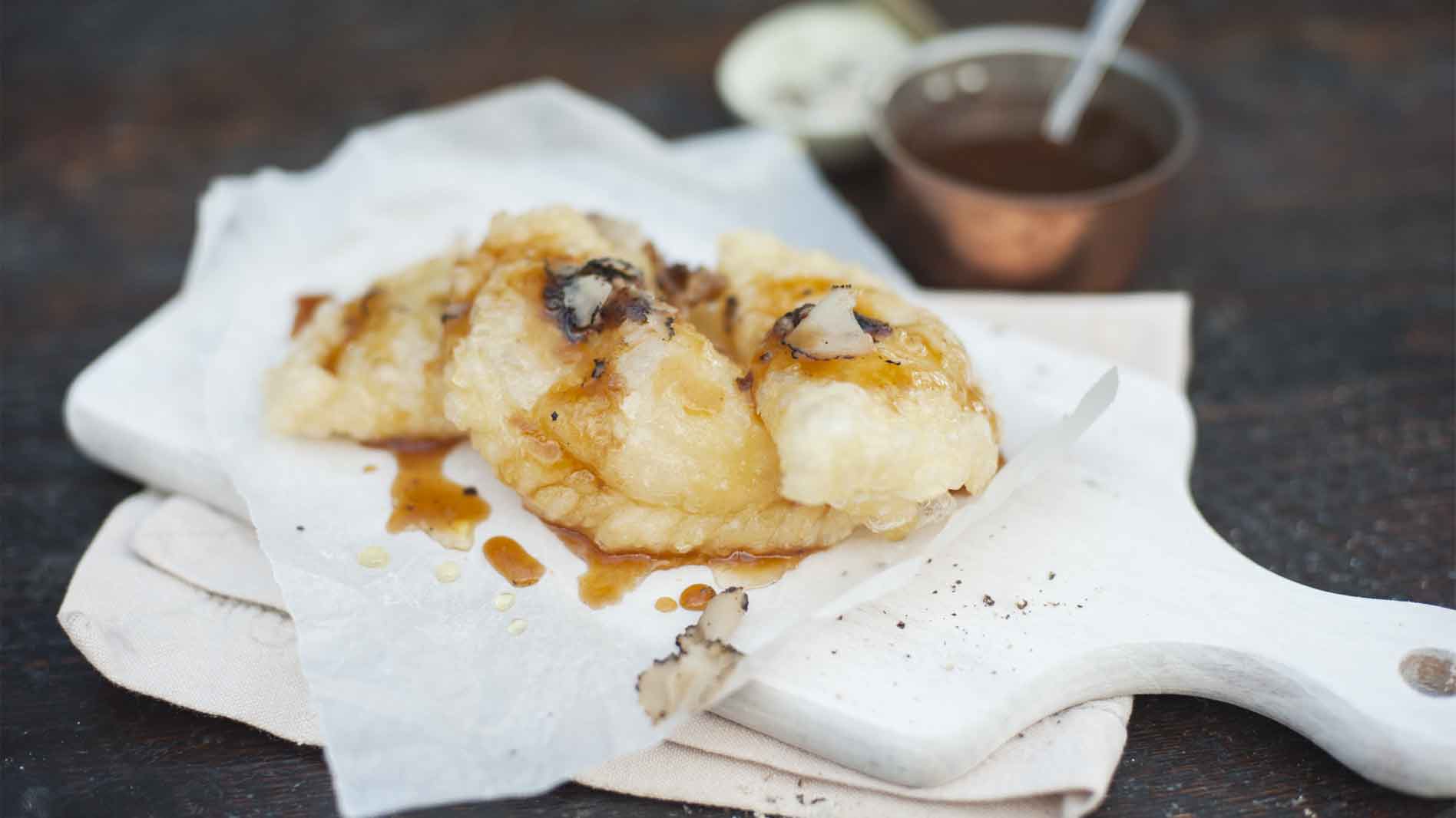 Empanadas with Blue Cheese, Bone Marrow and Black Truffle