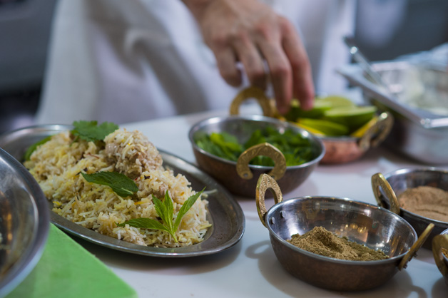 Final product of the chicken biryani