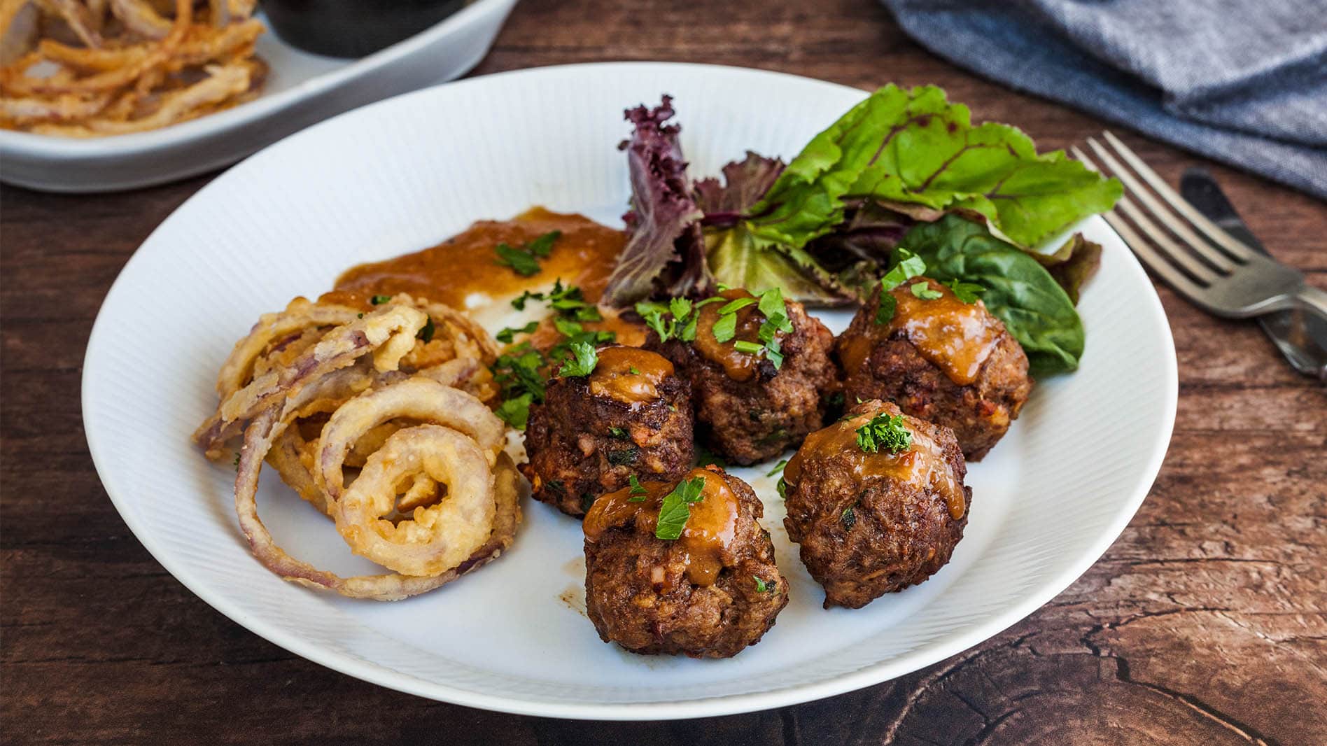 Beef and Lamb Paprika Bombs with BBQ Sauce