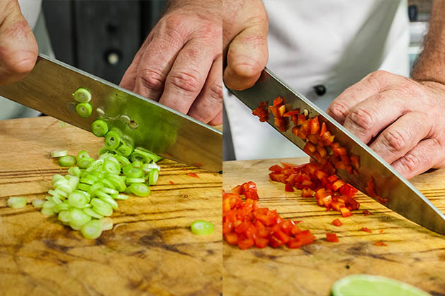 Chopping of spices