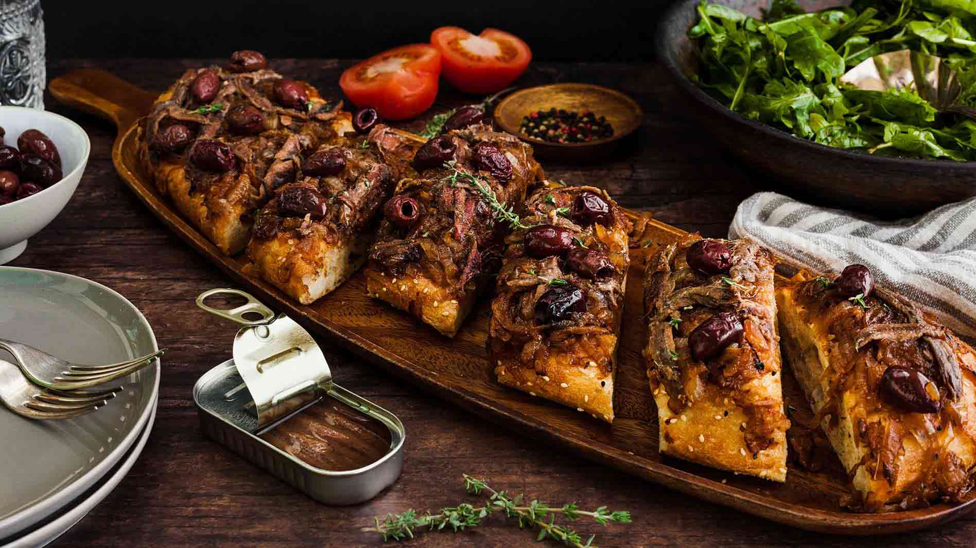 Turkish Bread Pissaladiere