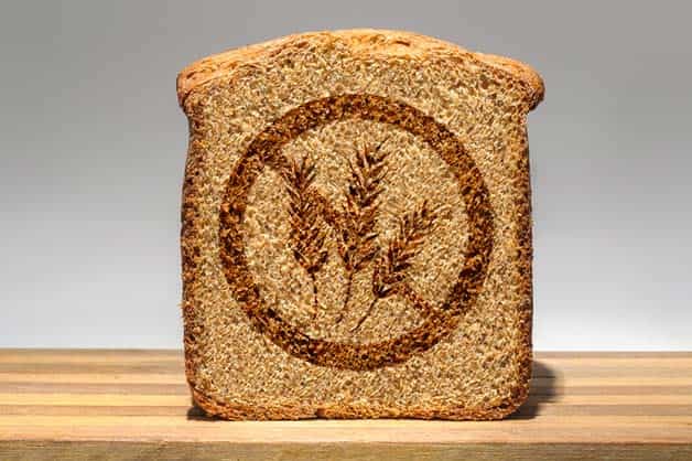 This image shows a slice of gluten-free bread