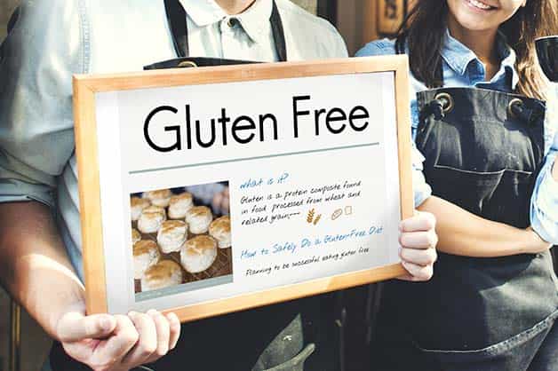 Image of a gluten-free sign