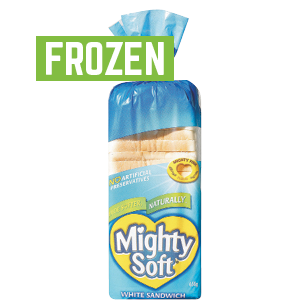 Mighty Soft Frozen Sandwich White 650 g x 12 7.8 kg