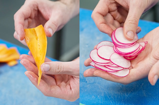 Slicing vegetables for pickling