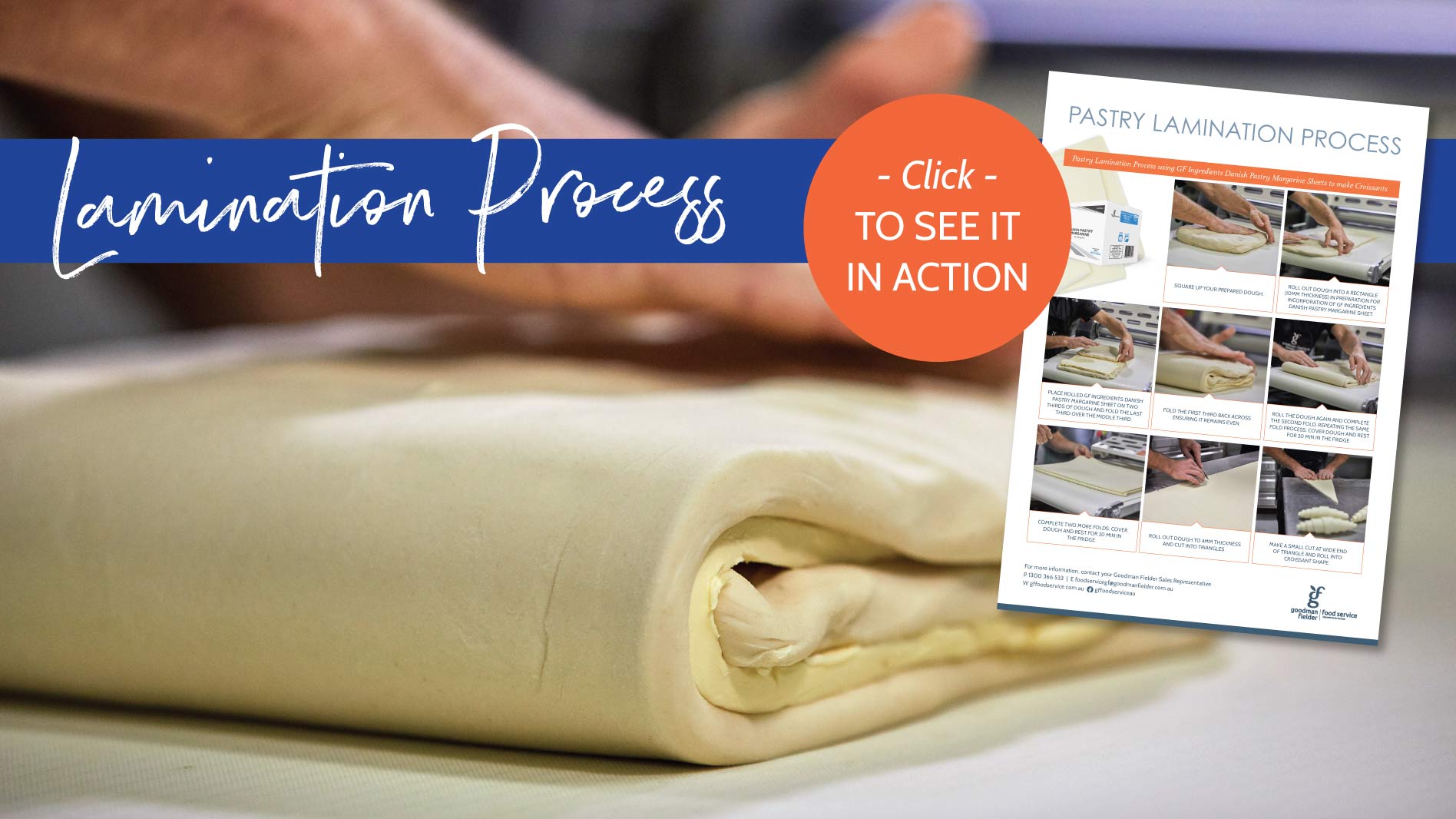 Lamination process using margarine sheets