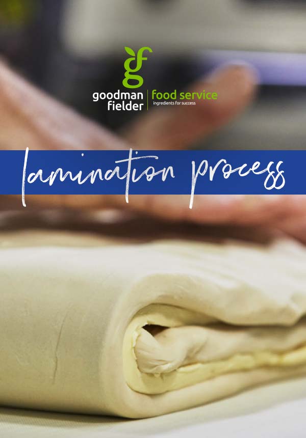 Lamination Process with image of pastry