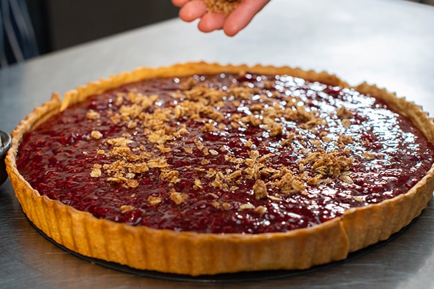 Image of a baked shell created via blind baking