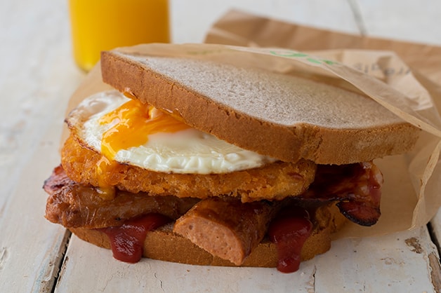 Final gluten free tradie sandwich pictured