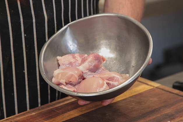 Image of raw chicken in a bowl