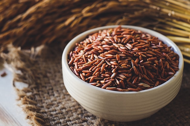 Brown rice in a bowl