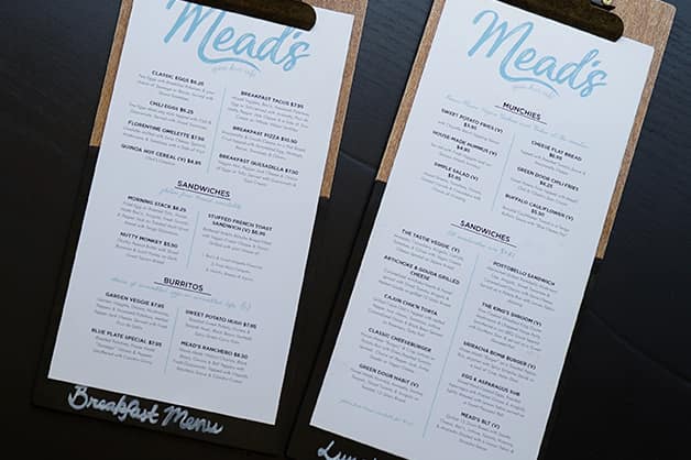 Image of two menus