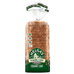 Helga’s Square Wholemeal 10 Grains & Seeds 750g product photo