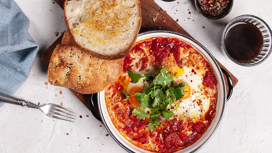 Shakshuka & Toasted Turkish Bread