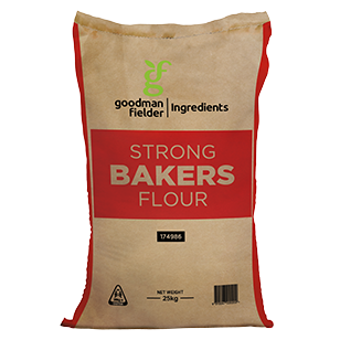 25KG bakers wheat flour strong Goodman Fielder Ingredients