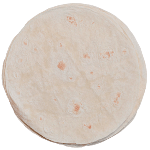 QBA 10 INCH WHITE TORTILLAS (FROZEN) product photo