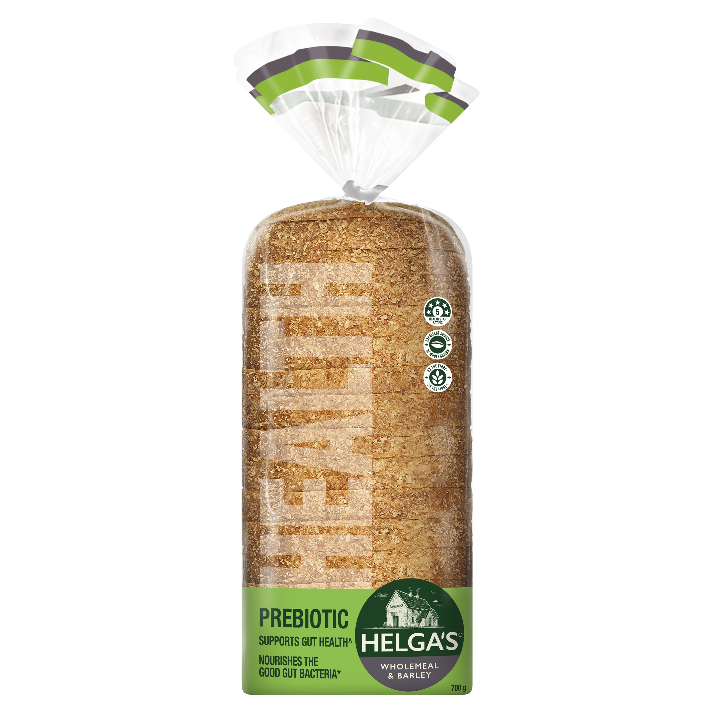 Helgas Prebiotic Loaf Wholemeal and Barley 700 g product photo