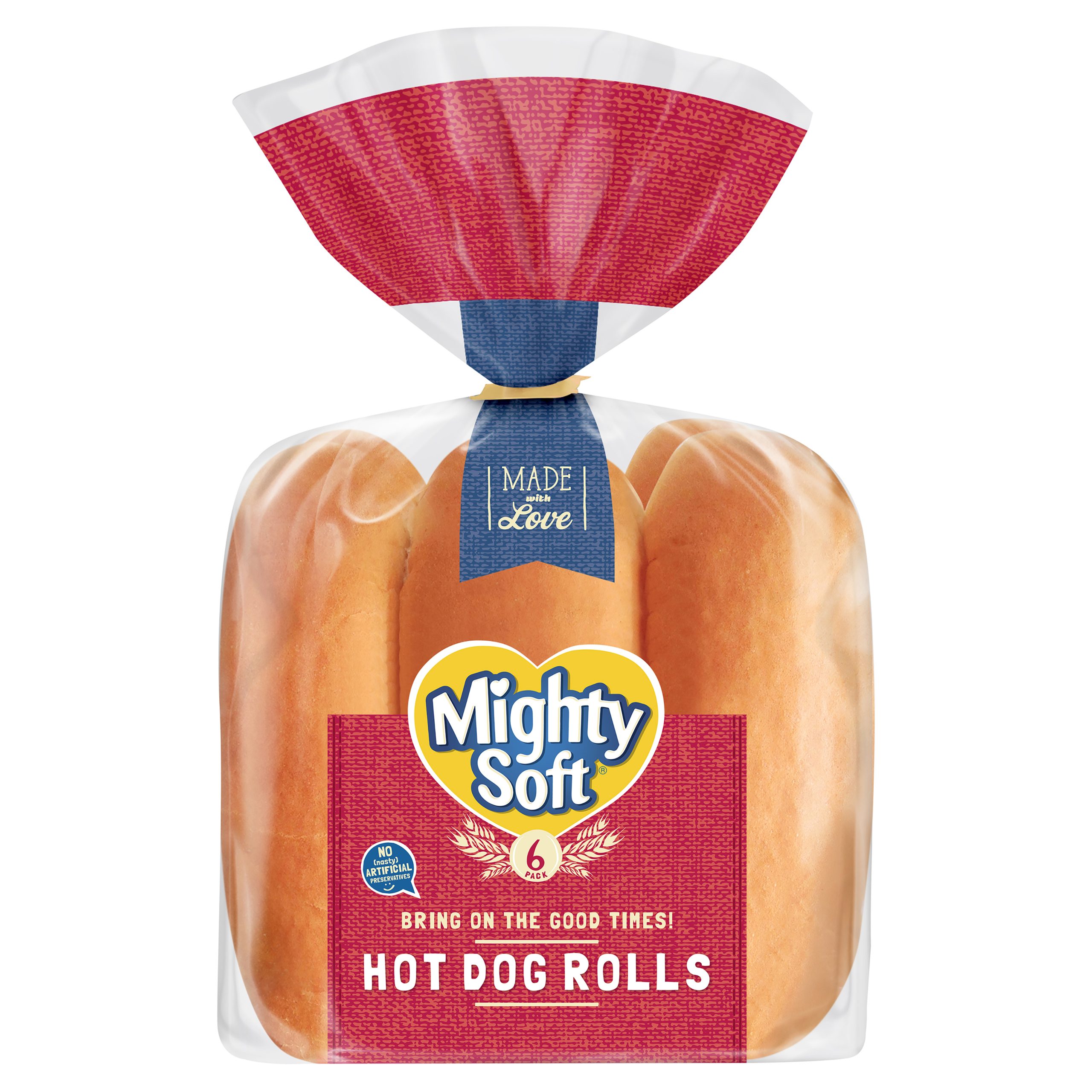 Mighty Soft Roll Hot Dog P6 450 g product photo
