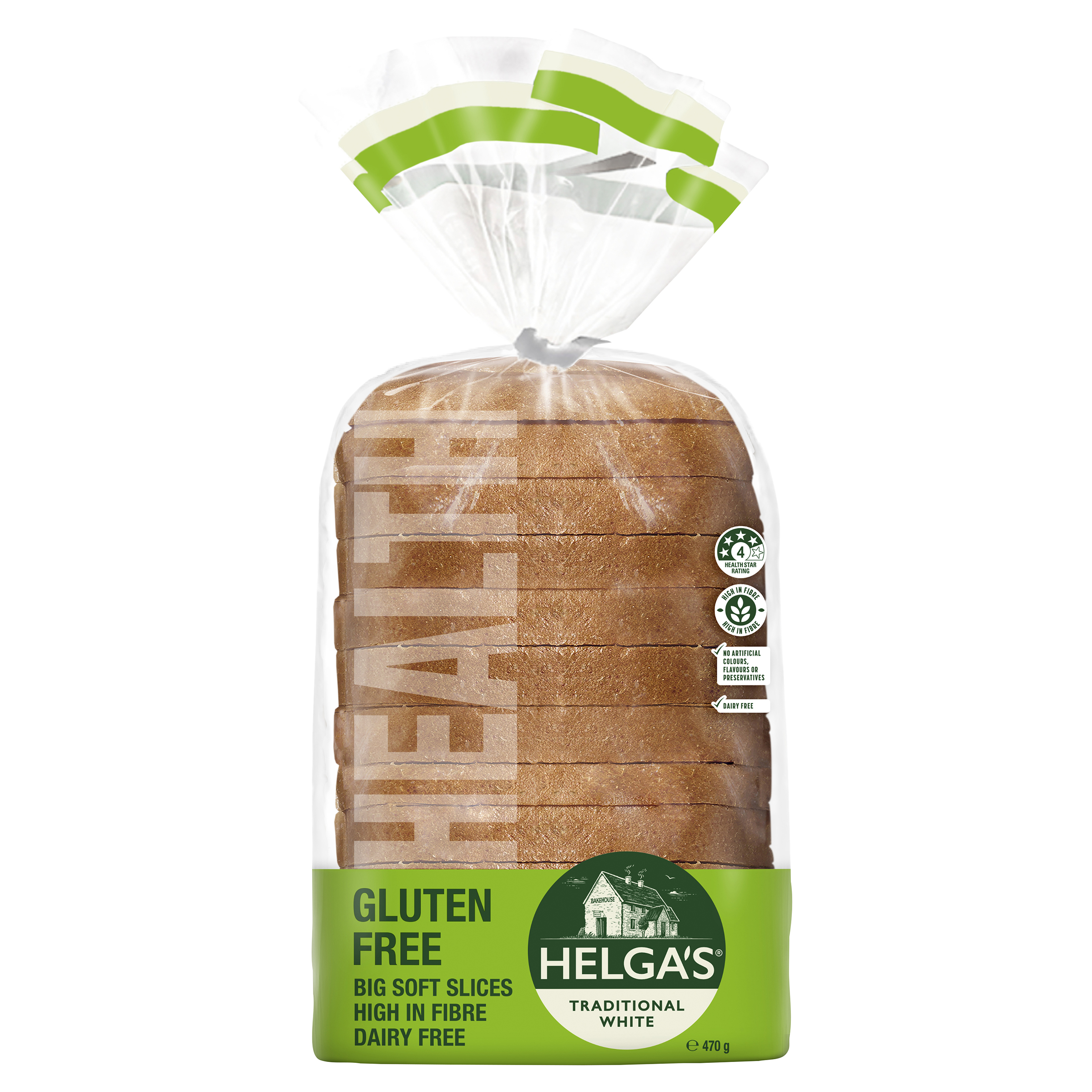 Helgas Gluten Free Bread Traditional White 470 g product photo