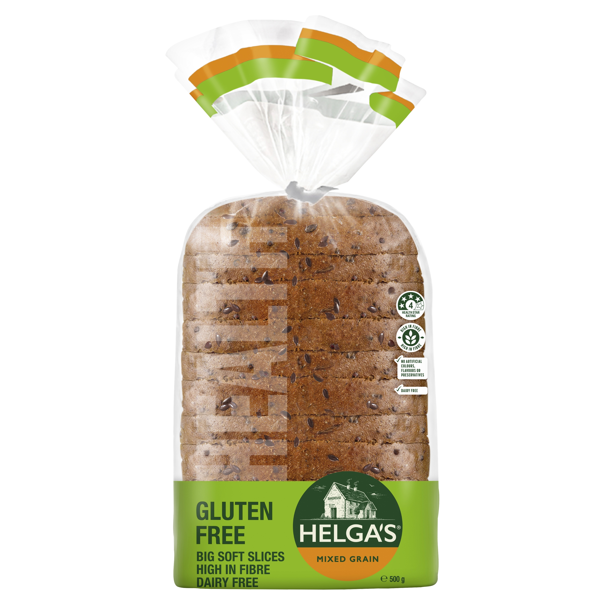 Helgas Gluten Free Bread Slices Mixed Grain 500 g product photo