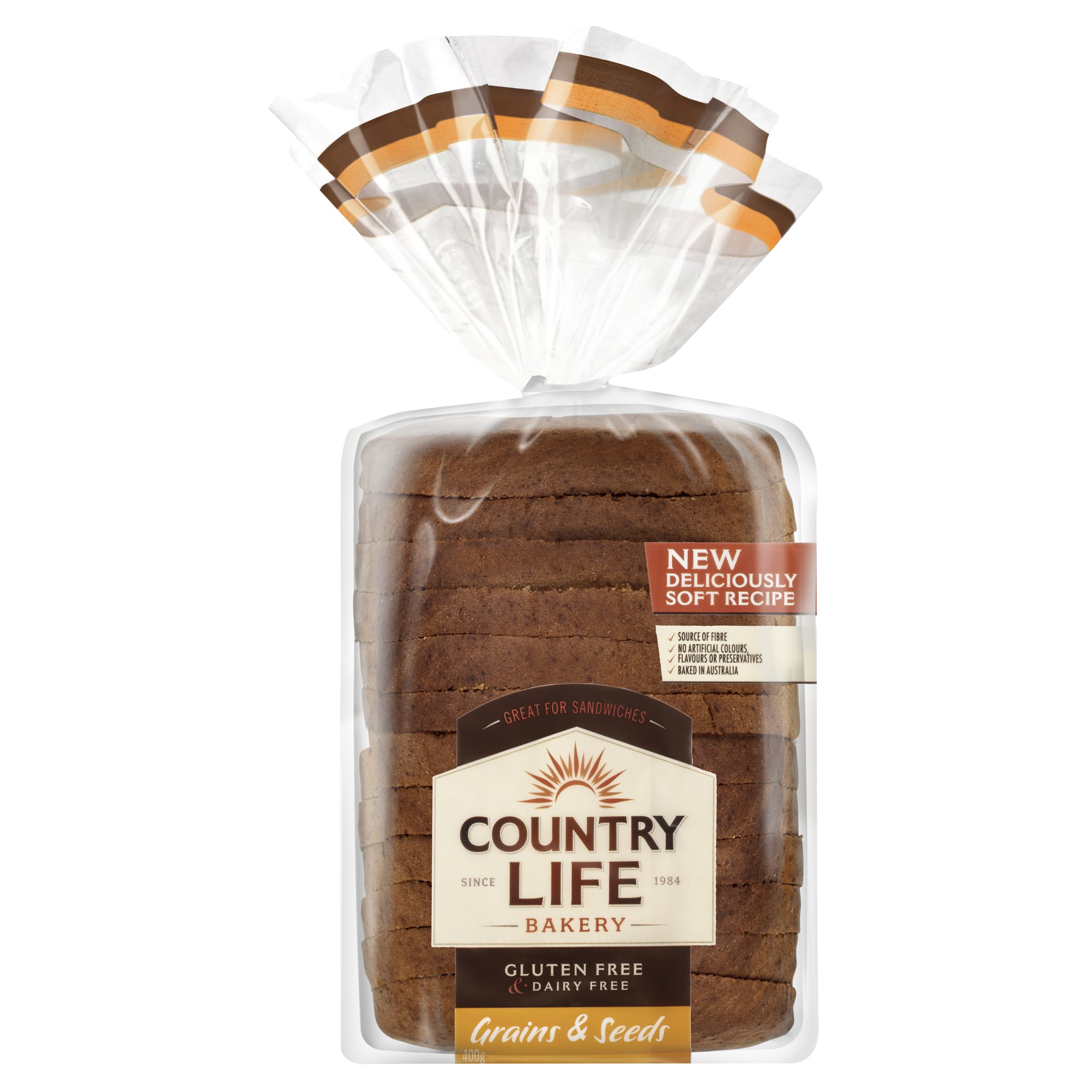 Country Life Bakery Gluten Free Loaf Grains and Seeds 400 g product photo