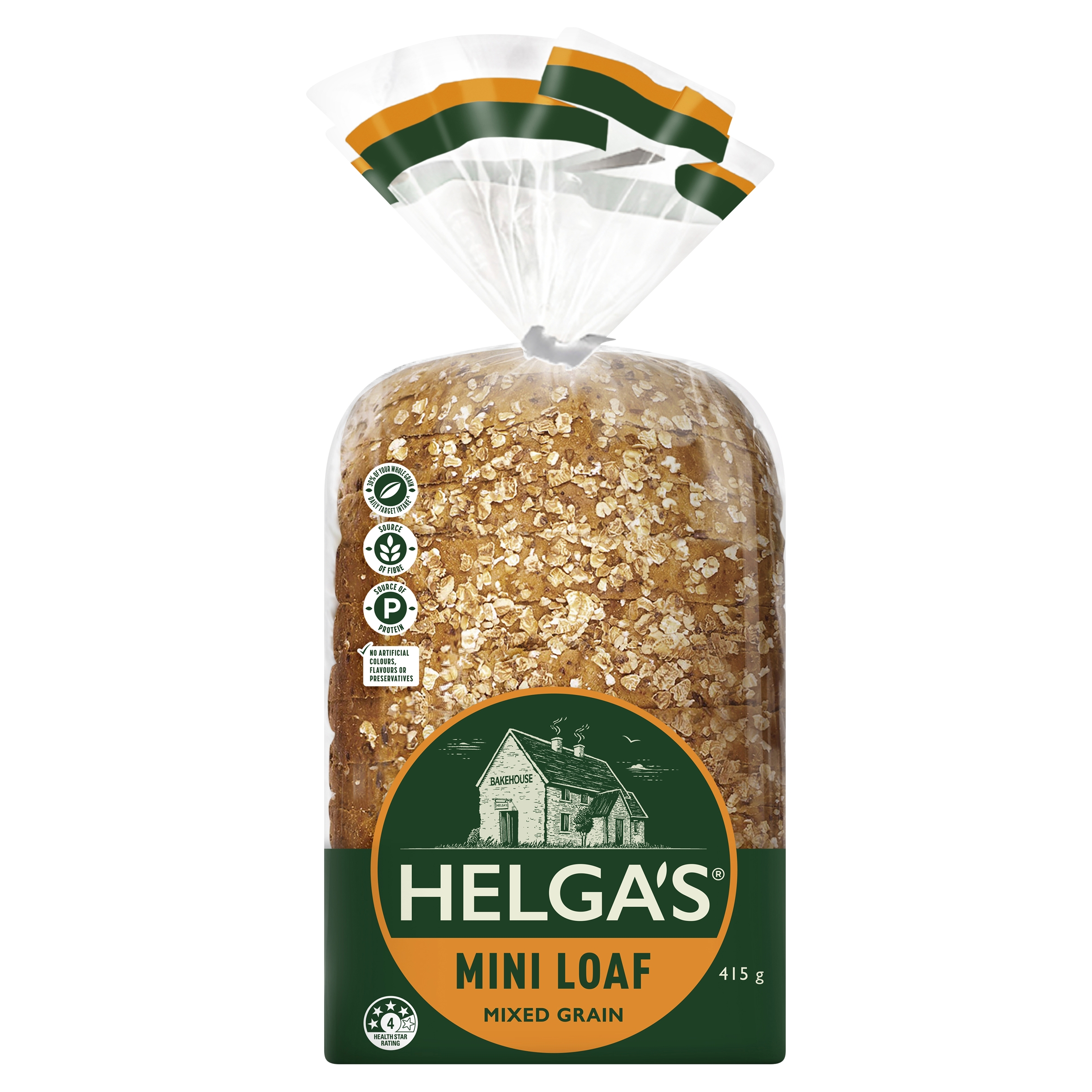 Helgas Loaf Mixed Grain Mini 415 g product photo
