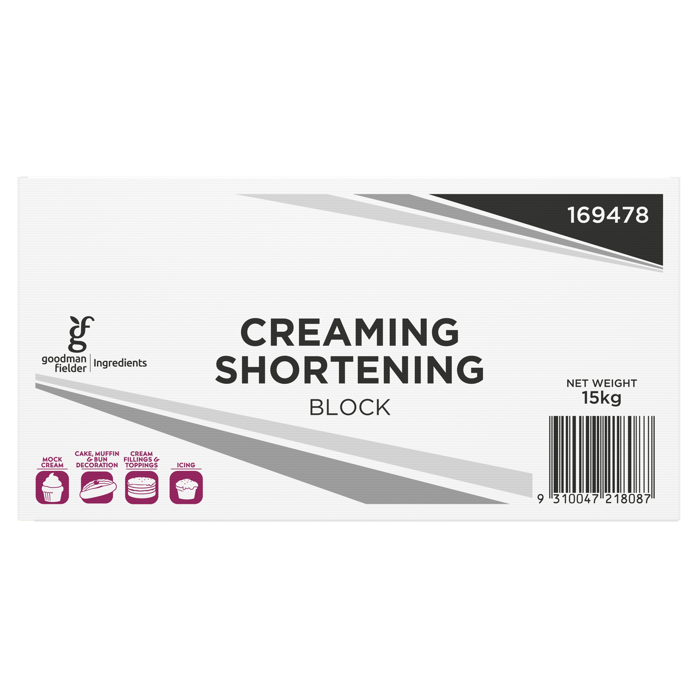 Goodman Fielder Ingredients Creaming Shortening Block 15kg product photo