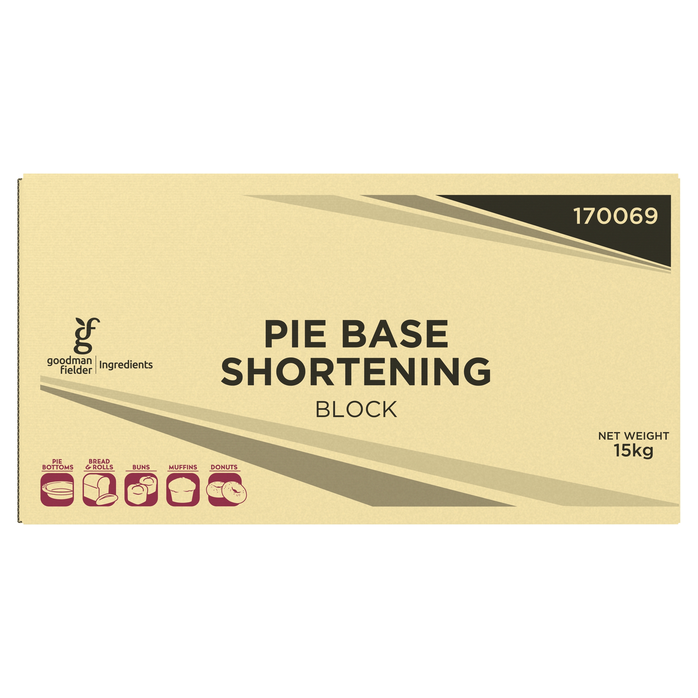 GF Ingredients Solid oil Shortening Pie Base 15 kg