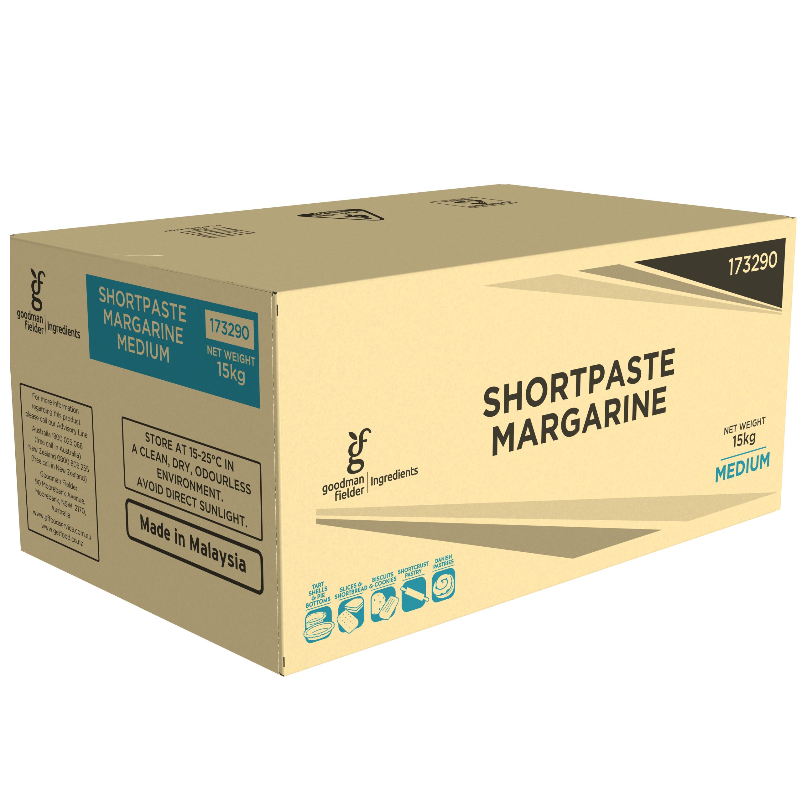 Goodman Fielder Ingredients Shortpaste Margarine Medium 15kg product photo