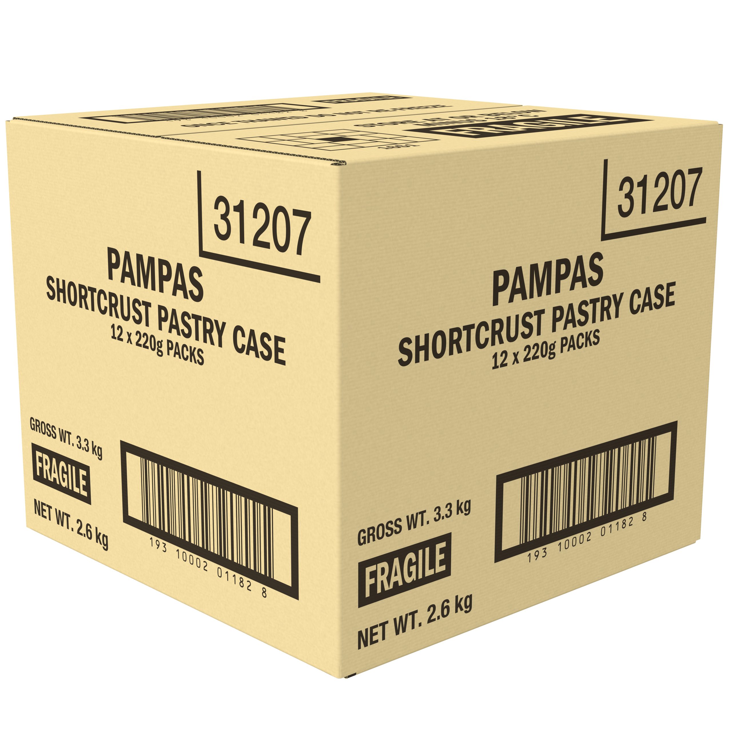 Pampas Shortcrust Pastry Case Frozen 220 g x 12 product photo