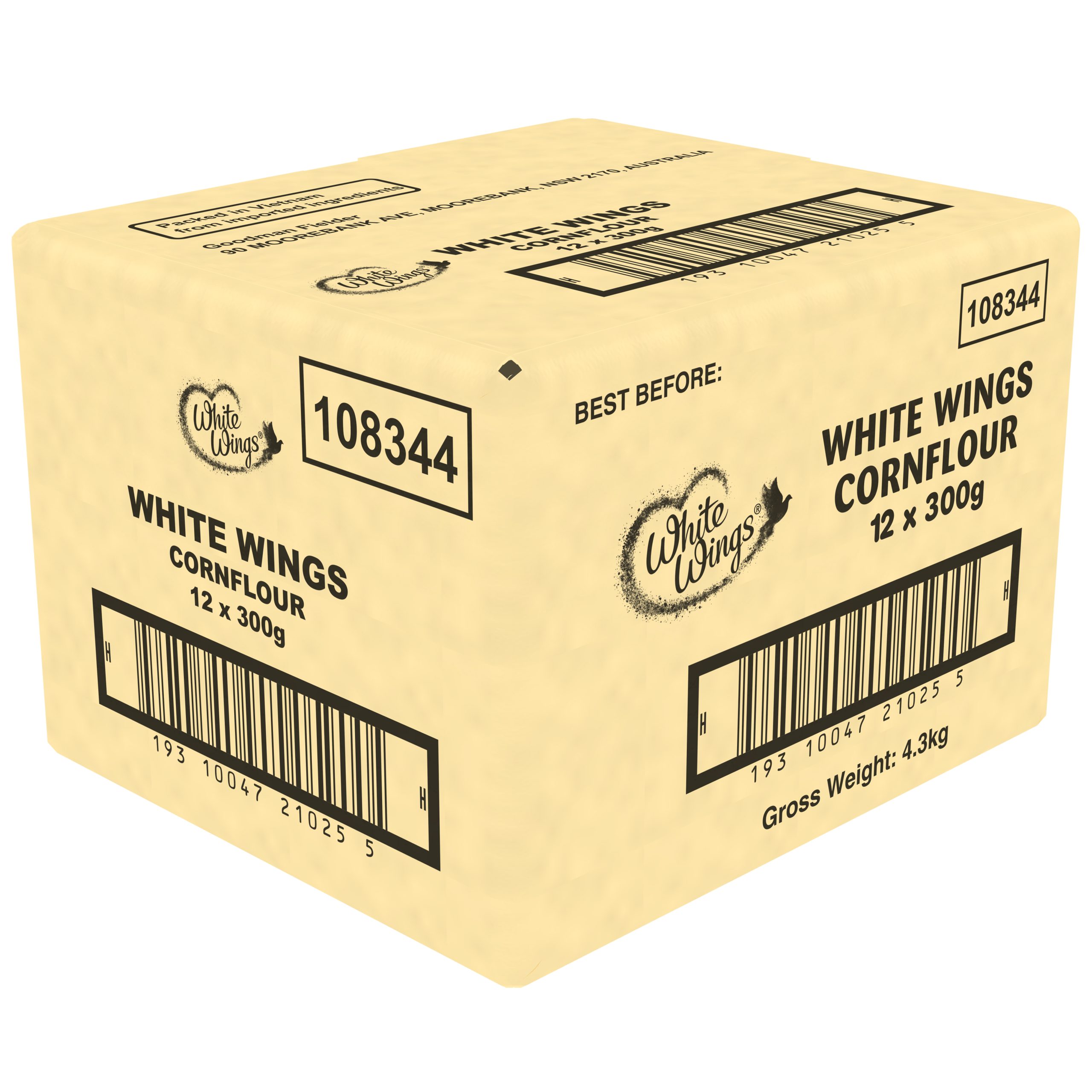 White Wings Flour Cornflour 300 g x 12