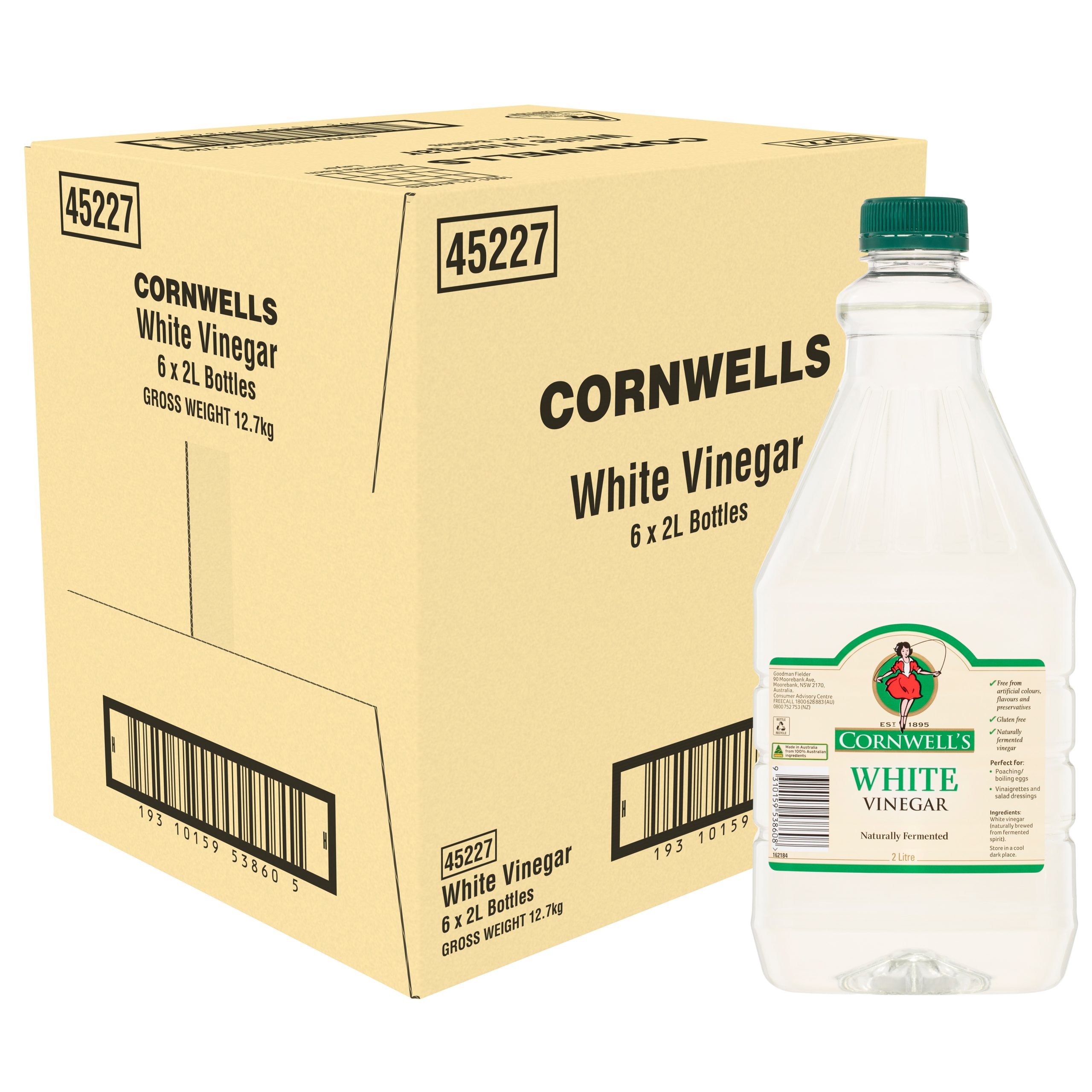 Cornwells Vinegar White 2 l x 6 product photo