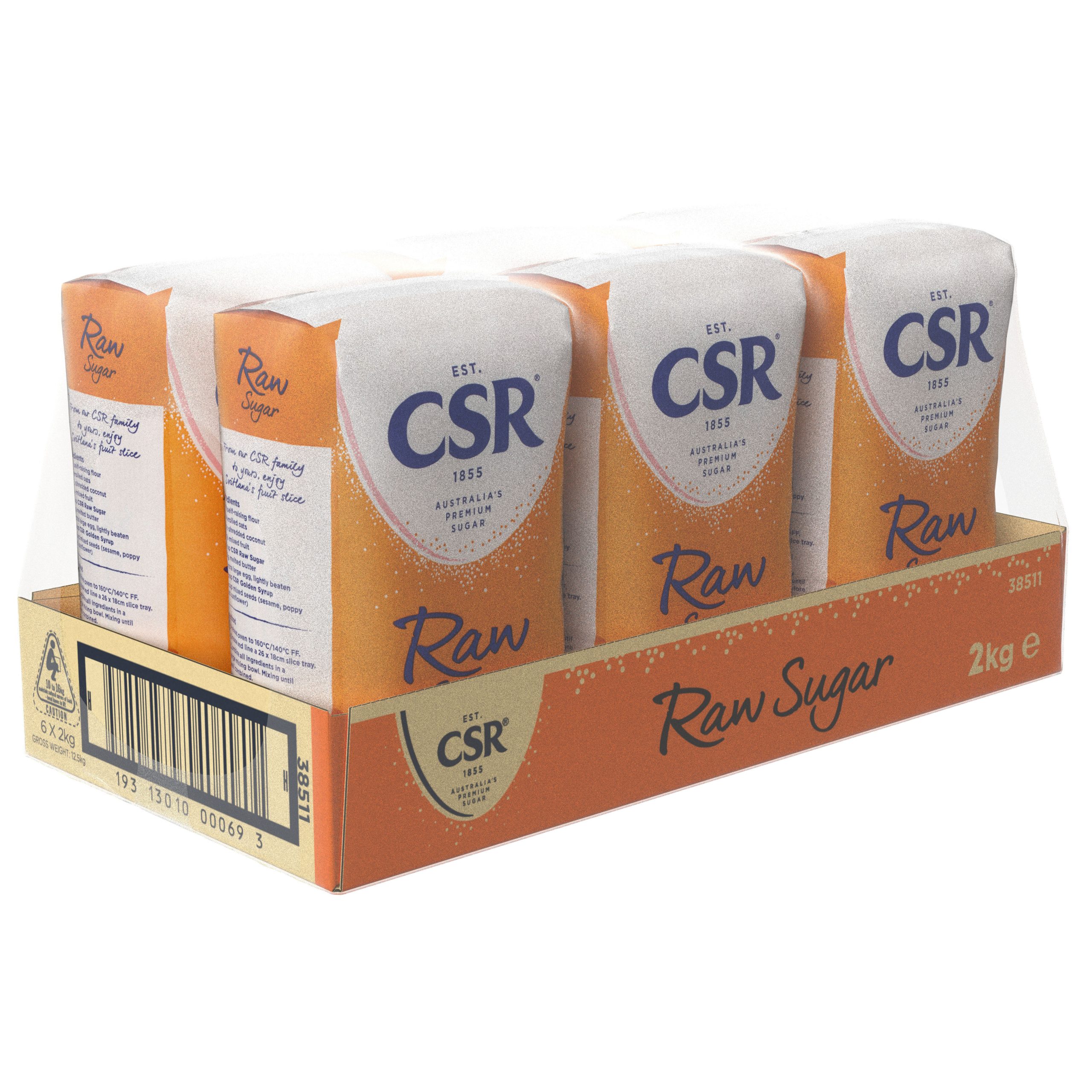 CSR Raw Sugar 6 x 2kg product photo