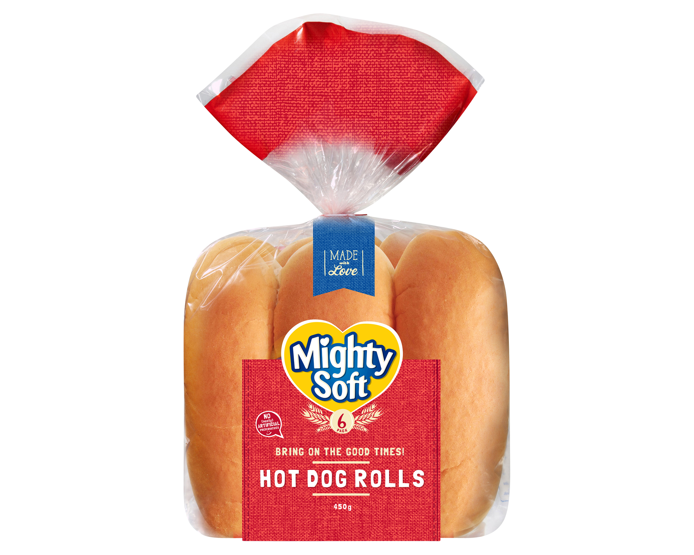 Mighty Soft Roll Hot Dog P6 450 g product photo