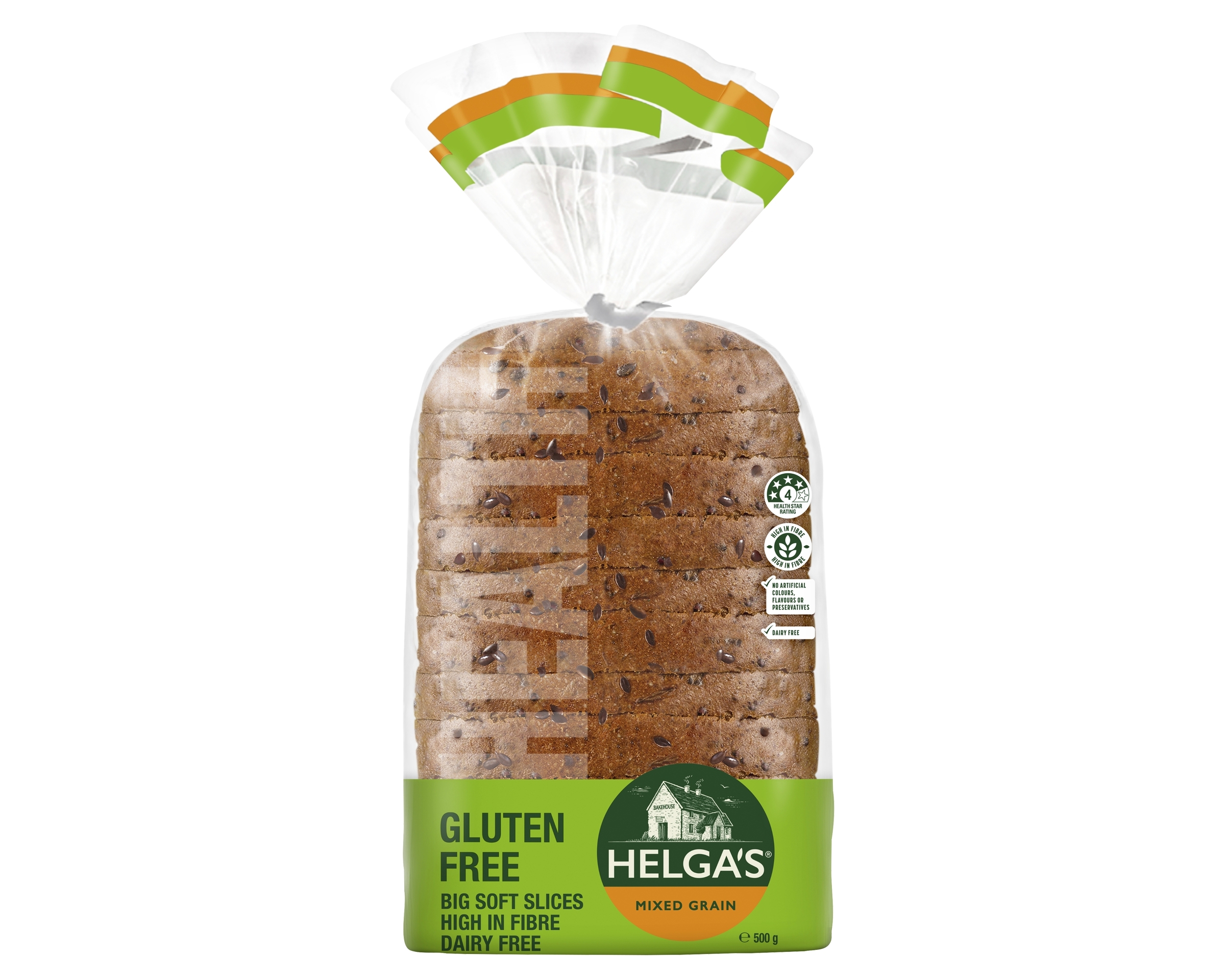 Helgas Gluten Free Bread Slices Mixed Grain 500 g product photo