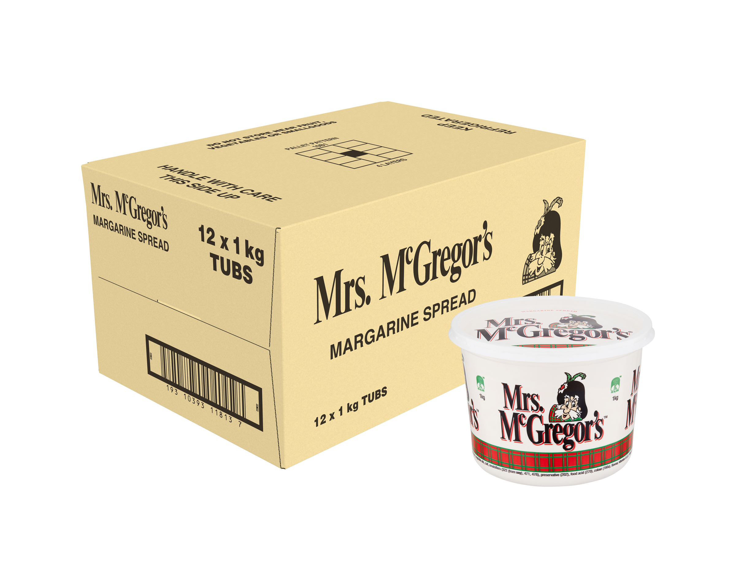 Mrs Mcgregors Spread 1 kg x 12 product photo
