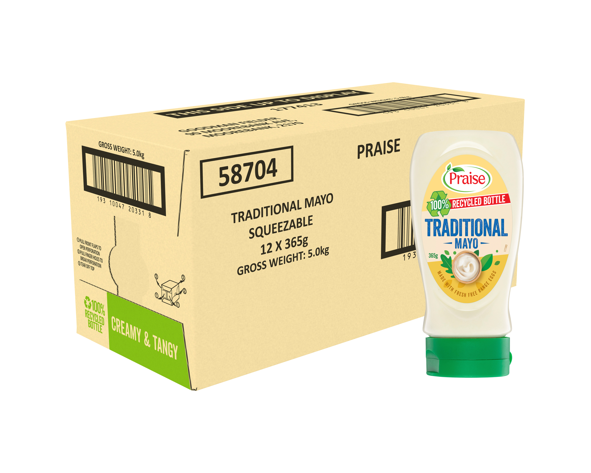 Praise Mayonnaise Traditional Squeeze 12 x 365g product photo