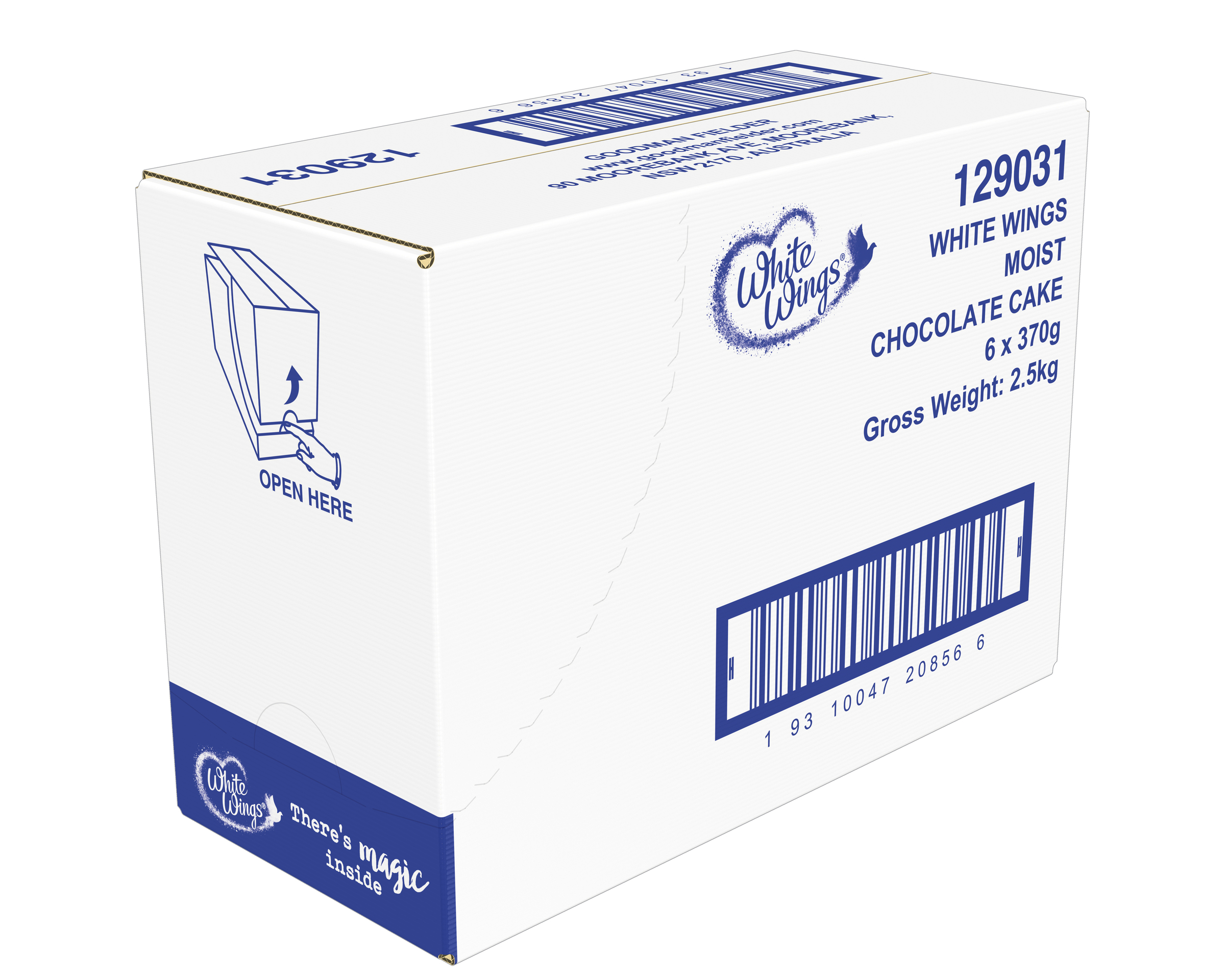 White Wings Moist Chocolate Cake 6 x 370g product photo