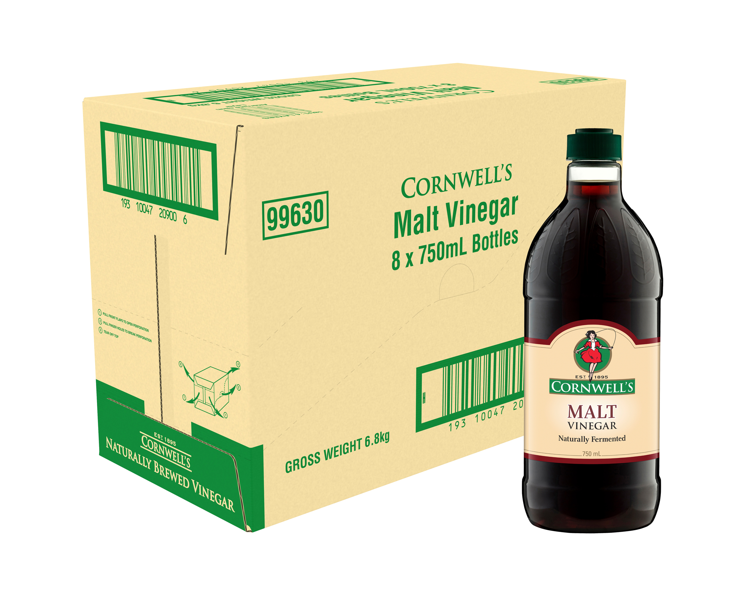 Cornwells Malt Vinegar 8 x 750ml product photo
