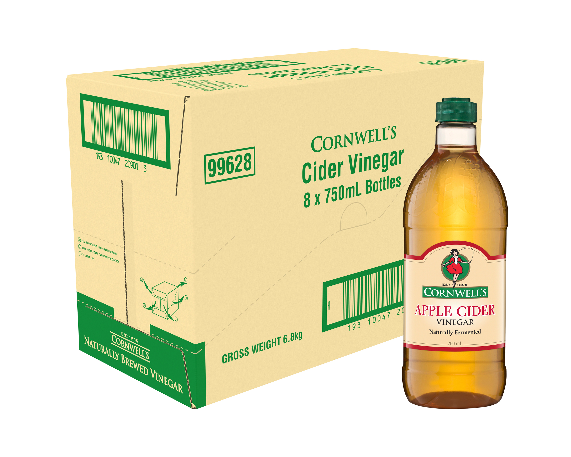 Cornwell’s Cider Vinegar 8 x 750ml product photo