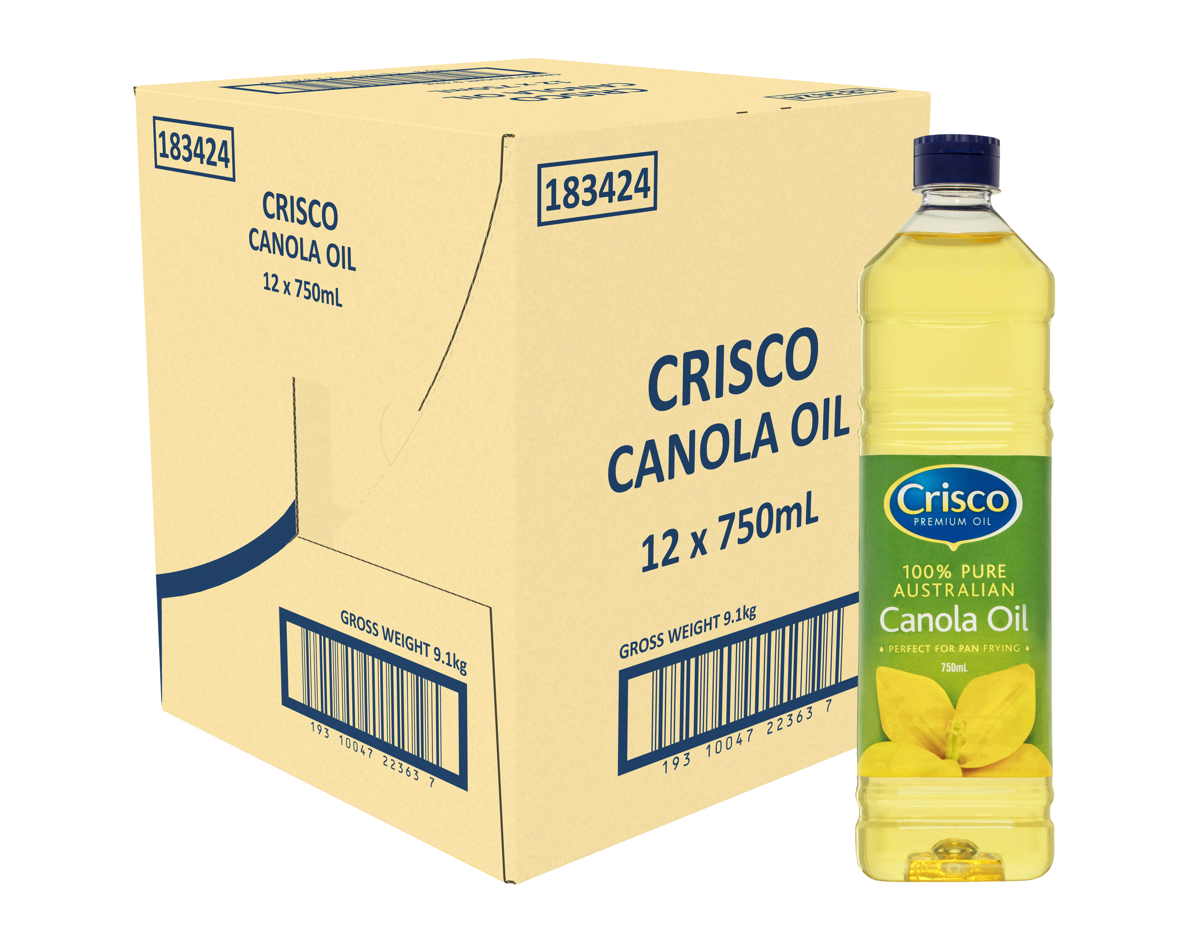Crisco Canola Oil 12 x 750ml product photo