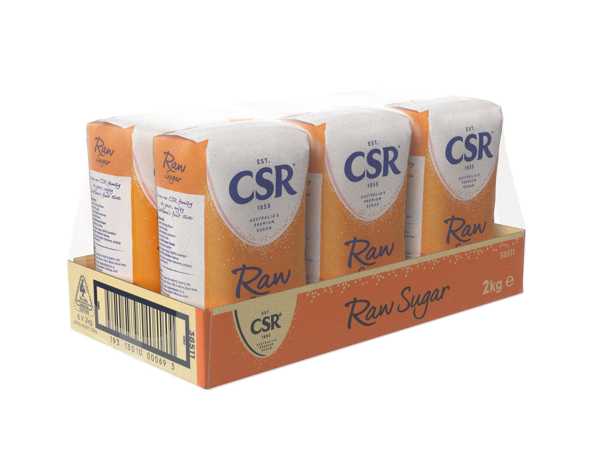 CSR Raw Sugar 6 x 2kg product photo