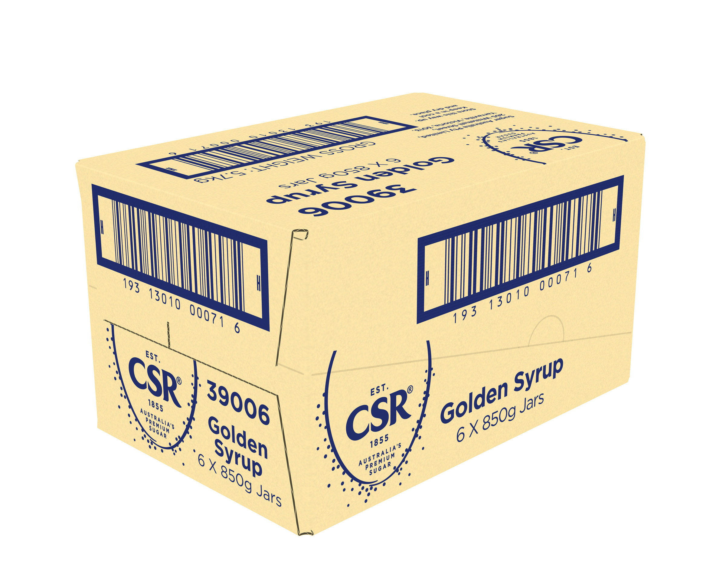 CSR Golden Syrup Sugar 6 x 850g product photo
