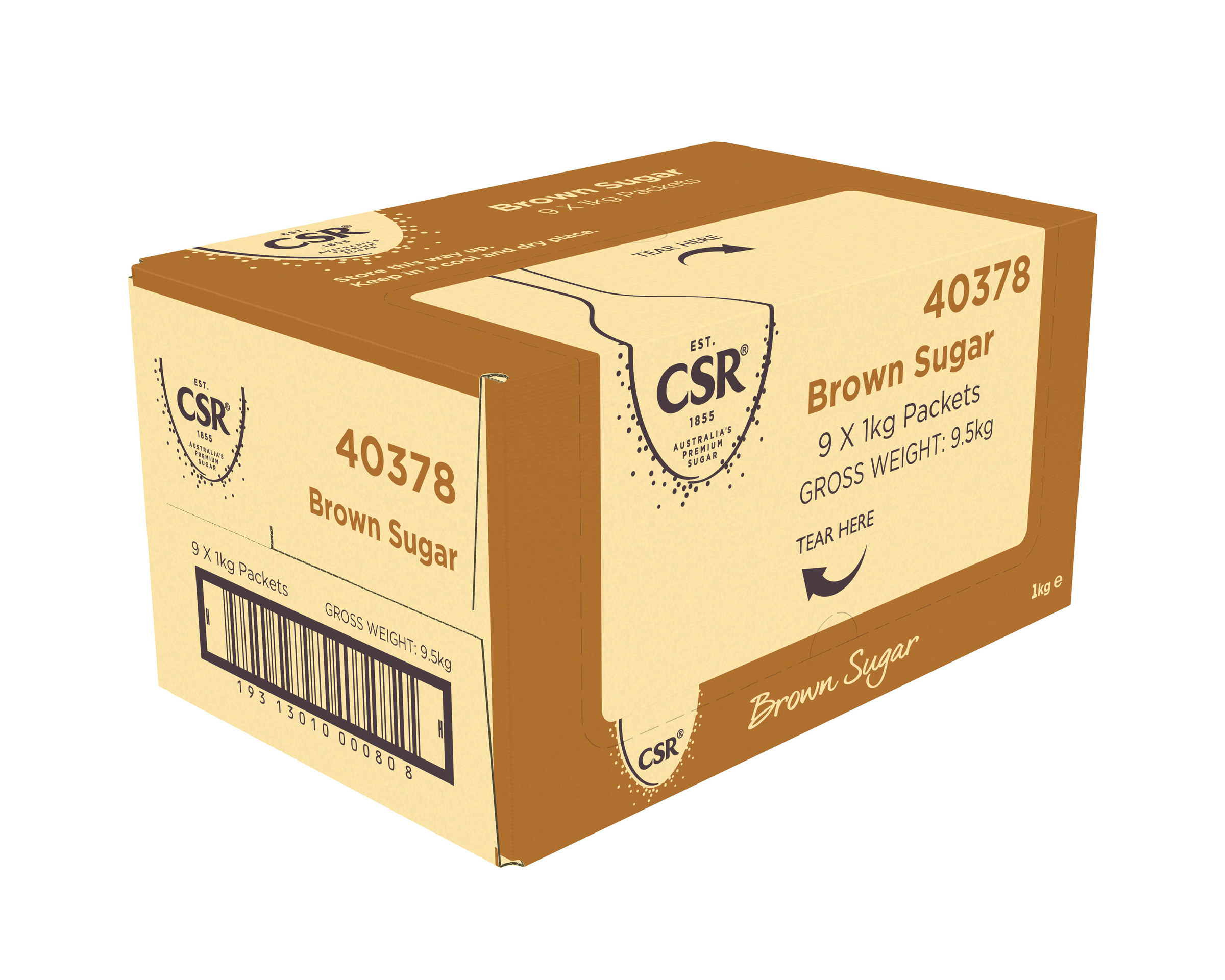CSR Brown Sugar 9 x 1kg product photo