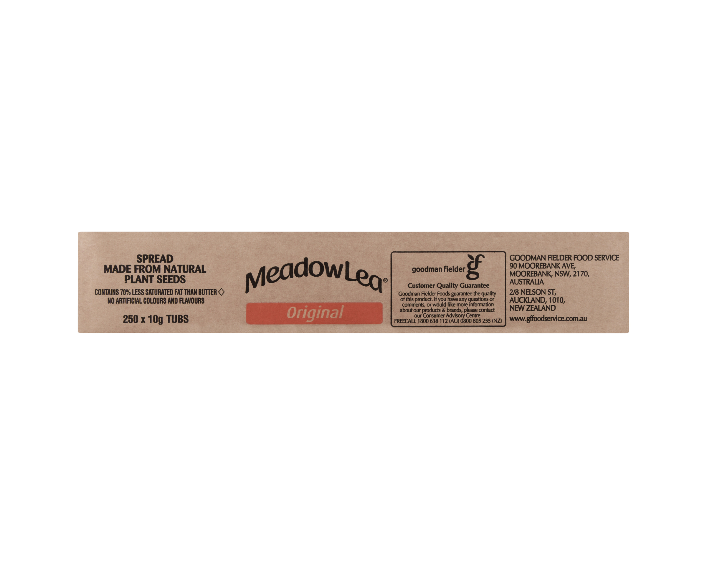 Meadow Lea Spread Original Portion Pack 10 g x 250 10 g product photo
